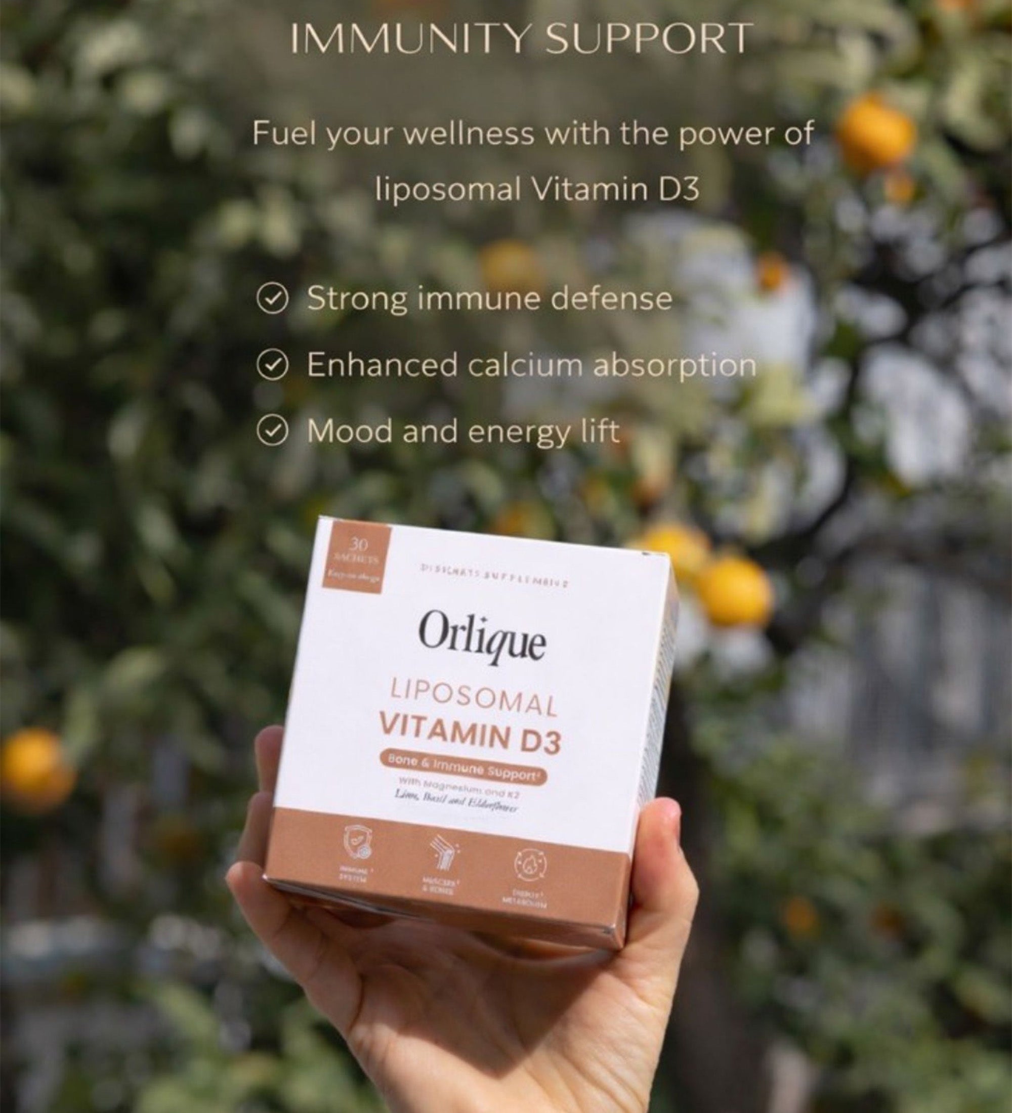 Energie &amp; Immunität Liposomales Vitamin D3 mit Magnesium und K2