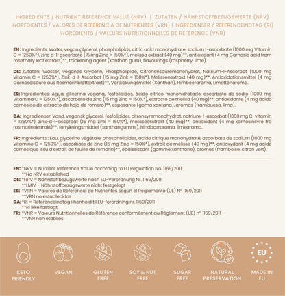 Immune Defense Liposomal Vitamin C with Zinc and Citrus Bioflavonoids